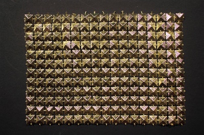 RHS-TRM-150-12LINES-GOLD.  Rhinestone Lace