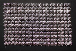 RHS-TRM-150-12LINES-SILVER.  Rhinestone Lace