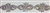 RHS-TRM-1507-AB. AB CRYSTAL RHINESTONE TRIM - 2 INCHES WIDE - REPEAT LENGTH 3 INCHES