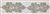 RHS-TRM-1511-SILVER.  CRYSTAL RHINESTONE TRIM - 2.75 INCHES WIDE - REPEAT LENGTH 6.5 INCHES