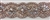 RHS-TRM-1800-ROSEGOLD. Exquisite Rose Gold Crystal Trim For Bridal Sash - Hot Fix and Sew On  - 1.5 Inch