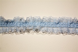 RUF-STR-109.  1.0"-wide Stretch Ruffle Lace