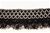 RUF-STR-121-BLACK.  2.0"-wide Stretch Ruffle Lace