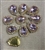 SEWON-TEARDROP-10x14-PINKGOLD.  Sew on Tear Drop Pink Glass Crystal Shape Rhinestones With Gold Claw-Catcher Made of Brass - 10X14 mm - 10 Pieces