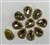 SEWON-TEARDROP-13x18-LTopazGOL.  Sew on Tear Drop  Light Topaz Glass Crystal Shape Rhinestones With Gold Claw-Catcher Made of Brass - 13X18 mm - 10 Pieces