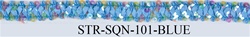 STR-SQN-101.  1/2"-wide Sequins Lace (Stretch )